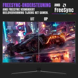 YOR® Gaming Monitor 240hz - Gaming Monitor - Zwart - ‎‎18cm x 62cm x 45cm — thumbnail 2