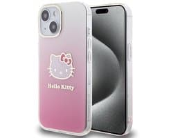 Hello Kitty Serie - iPhone 13 Hoes - Rood - IML Gradient Electrop - Hardcase