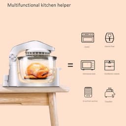 Heteluchtfriteuse - Airfryer Oven - Snel Koken - Met Kijkvenster - 10 Liter Capaciteit — thumbnail 2