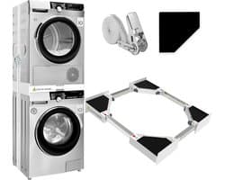 Stapelset voor wasmachine en droger van 74 cm (29 inch), universele stapelset voor wasmachine en droger, verstelbare stapelset voor wasmachine en droger van 74 cm (29"/28"/27"/26"/25"/24"). — thumbnail 1