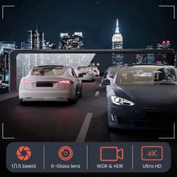 RedTiger T27 Spiegel Dashcam voor auto - Ultra 4K & 2,5K - Voor en Achter camera - WiFi en GPS - 12 Inch - Sony Camerasysteem - Nachtzicht - Parkeerbewaking - met Parkeerhulp - G Sensor - Loop opname - Full HD — thumbnail 3