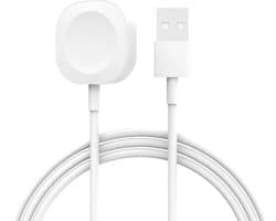 Lenvo Draadloze Oplader voor Apple Watch - 1m kabel - USB-C - Magnetisch Horloge Oplaadstation - Wit