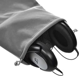 Hoofdtelefoon Opbergzak - Reis Headset Case - Veilig Vervoeren - Zachte Trekkoord Sluiting - 26.7 x 21.6 cm - Grijs — thumbnail 5