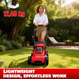 OUTIGO Accu Grasmaaier 21 V, maaibreedte 33 cm, tot 250 m², opvangbak 32 l, maaihoogte 25-65 mm, mulchfunctie, incl. 5,0 Ah accu — thumbnail 3