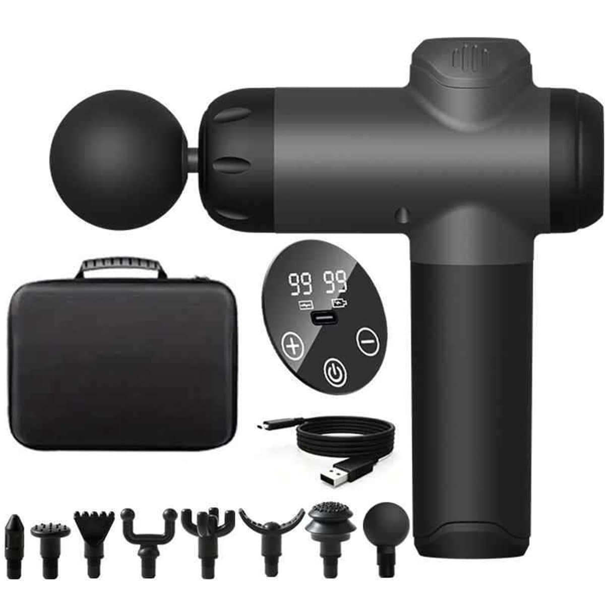carmdering - Massage Gun -Massagepistool - LCD Electric Touch Massage gun - Massage apparaat - Sport Massage -Spierherstel & Spierontspanning - Stress Verminderend - Stil en Sterk - Lange Batterij - Massage Gun — afbeelding 1