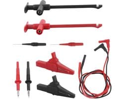 Multimeter Test Kit met Premium Test Tips en Plugs, 19A Maximum Current, Geschikt voor Auto Diagnoses en Elektrische Metingen