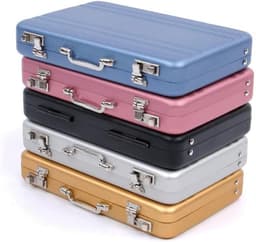 Stijlvolle Multi-Color Aluminium Visitekaartjeshouder voor Professionals, Compact en Duurzaam Ontwerp voor Mannen en Vrouwen — thumbnail 3