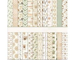 24 Vellen Dubbelzijdig Scrapbook Papier met Bloemmotief, Creatieve Ideeën voor Knutselen, Kleurvol en Veelzijdig (30,5 x 30,5 cm)