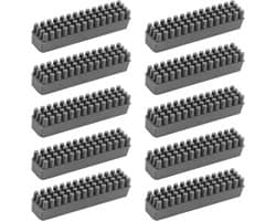 Mondstuk Wisser - Printer Reiniger - 3D Printen Onderhoud - Verhoogd Rasterpatroon - 10 Stuks - Zwart