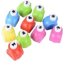 Set van 10 Papieren Ponspatronen voor Scrapbooking, DIY Projecten en Kaarten - Diverse Ontwerpen