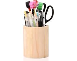 Houten Penhouder Organizer voor Schrijven, Creatieve DIY Projecten en Kantoorbenodigdheden