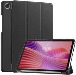 Tablet Hoes Geschikt voor Lenovo Tab One | Book Case met Standaard | Kunstlederen Beschermhoes | Tri-fold | Zwart — thumbnail 1