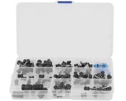 Assortiment van 145 elektrolytische condensatoren en spoelen van 10uH tot 10mH - Compleet kit met 12 waardes voor elektronica projecten