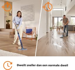 Philips OneUp Elektrische Dweil 5000 series XV5113/01 - Dweilsysteem - Vloerreiniger - Vuil water opzuigen - 2 standen - 70min dweilen - Geen emmer nodig — thumbnail 10