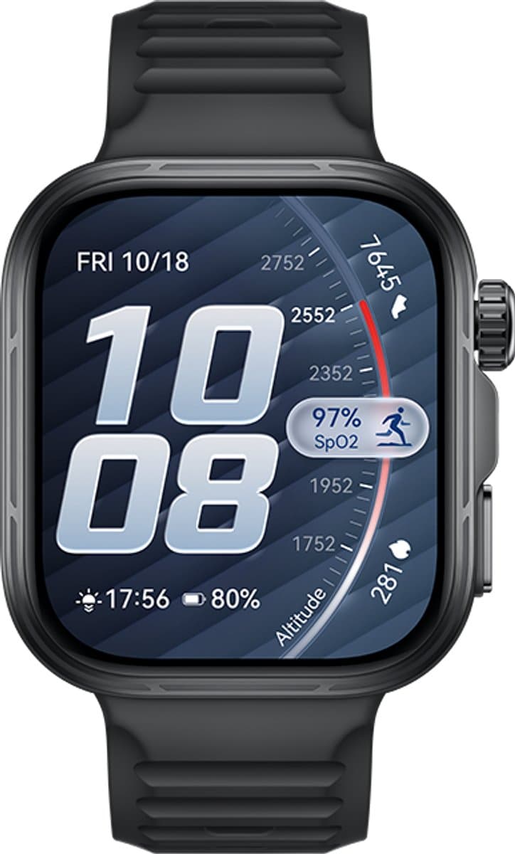 HUAWEI WATCH FIT 5 PRO- Zwart - Premium ontwerp - Geavanceerde outdoor workout mogelijkheden - Professioneel gezondheidsmonitoring met TruSense - Compatibel met iOS & Android — afbeelding 1