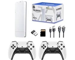 Retro Game Console | Spelconsole | 64 GB | 4K HDMI | 2 Draadloze Controllers 2.4G | Plug & Play TV | Alles-in-één Retrogaming Console