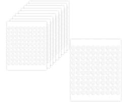 1000 Stuks Dubbelzijdige Transparante Plakband, Rond en Verwijderbaar voor Feestdecoraties, Creatieve Klussen en Thuisgebruik (6mm)