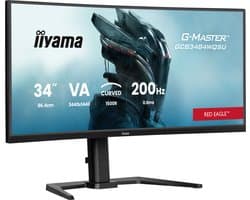 iiyama G-Master GCB3484WQSU-B2 Red Eagle - 34 inch - WQHD - VA - 200Hz - Verstelbaar - Curved - Dual mode (400Hz)
