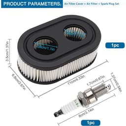 594575 Luchtfilterdeksel, bougie, luchtfilter voor grasmaaier. Geschikt voor Briggs & Stratton 650EXI, 675EXI en 675IS motoren. Ook verkrijgbaar in de varianten 594575 en 798452. — thumbnail 2