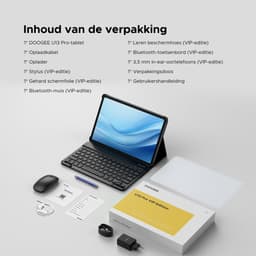 DOOGEE U13 Pro VIP - Tablet - 36GB RAM + 256GB ROM (2TB/TF) - 11000mAh/18W - 13,4 Inch FHD+ 120Hz IPS - Android 16 - T7300 - Dubbele luidsprekers - Wi-Fi 5 - Face ID - Bluetooth 5.4 - Volledige accessoirebundel met toetsenbord, stylus, muis en hoesje — thumbnail 4