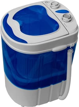DYNA® Camping Wasmachine - Mini Wasmachine - Wasmachines - Capaciteit van Kleding 3 kg - Laag Water- en Energieverbruik - Wit - 36cm x 37cm x 53cm — thumbnail 2