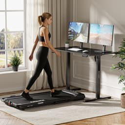 SENSE7 NOJO Light - Elektrisch Bureauframe - Verstelbaar 72-118cm - Geheugen 70kg Belasting - Zit Sta Bureau Zwart — thumbnail 5