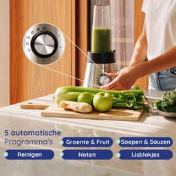 Krachtige Keukenblender met Glaskan, Smoothie Maker en Koffiemolen — thumbnail 4