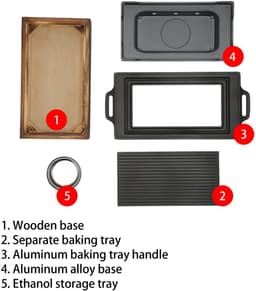 Dailygoods - Draagbare Japanse BBQ Grill voor 3-5 Personen — thumbnail 3