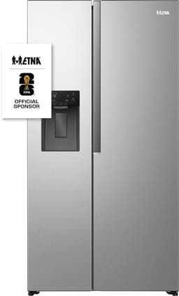 ETNA AKV5178IRVS - Amerikaanse koelkast - No-Frost - 178 cm hoog - 528 liter - Energielabel E - Invriesvermogen 10 kg/24u - Geluidsniveau 40 dB - LED Display - IJs- en waterdispenser - SuperCool - FastFreeze - Deuralarm - Multi Airflow – EnergySaving — thumbnail 18