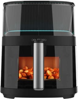 Airfryer met Waterverstuiver - Heteluchtoven Gezond - Gezond Koken - Ingebouwd Raam Binnenverlichting - 5 Liter - Zwart — thumbnail 1