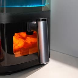 Airfryer met Waterverstuiver - Heteluchtoven Gezond - Gezond Koken - Ingebouwd Raam Binnenverlichting - 5 Liter - Zwart — thumbnail 3