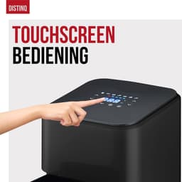 Heteluchtfriteuse Compact - Airfryer Kleine - Gezond Frituren - 12 Programma's - 4 Liter - Zwart — thumbnail 2