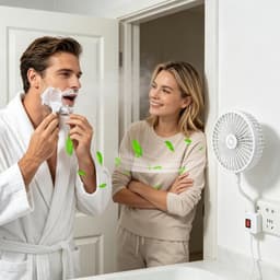 Persoonlijke Ventilator - Stille Kleine Fan - Comfort Verhogend - Directe Stopcontact Aansluiting - 12.2D x 17B cm - Uniek — thumbnail 4