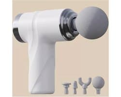 Massage Gun - Massage Tool - Spierherstel - 6 Snelheden - 20 x 19 x 6 cm - Wit