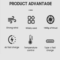Elektrische Luchtblazer - Turboventilator Krachtig - Stof Verwijderen - Borstelloze Motor - 8000 mAh Batterij - Zwart — thumbnail 3