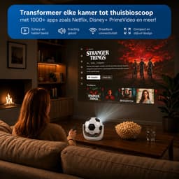 Lumistar Mini Beamer WK Editie - Voetbal Beamer - Alles-in-één Smart TV Projector - 2026 model - Android TV Besturingssysteem - WiFi & Bluetooth - 4k support - Beamer - Home Cinema — thumbnail 5