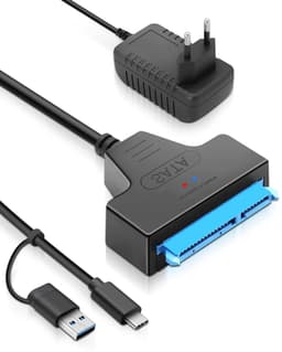 SATA naar USB 3.0 Adapter voor 2.5"/3.5" HDD/SSD met 12V 2A Voeding, Geschikt voor Mac OS, Windows en Linux, Externe Hardeschijf Verbinding — thumbnail 1