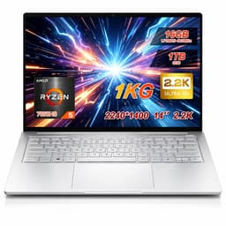 Ninkear S14 Laptop 14 inch – AMD Ryzen 5 7535HS – 16GB LPDDR5 – 1TB NVMe SSD – 60Wh accu – WiFi 6 – Fingerprint – Windows 11 – 2.2K 16:10-Zilver — thumbnail 1