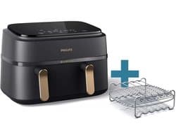 Philips 3000 serie NA352/04 - Airfryer - 9L - Dubbele mand