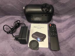 MikaMax Smart Mini Projector - Mini Beamer - 1080P Ondersteuning - Speaker - WiFi, HDMI, USB & SD — thumbnail 4