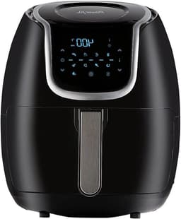 Digitale Luchtfriteuse - Airfryer - Gezond Koken - 360 Graden Technologie - 4.7 Liter - Zwart — thumbnail 1