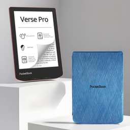 PocketBook Verse Pro Passion Red e-reader – Inclusief Blauw Hoesje (shell cover) – Voordeelbundel — thumbnail 1