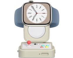 Namajunas - Retro Arcade Oplaadstandaard voor Apple Watch Ultra 2/10/9/8/SE & Samsung Galaxy Watch 7/6/5/4 - Siliconen Gaming Charging Dock - Vintage Desktop Houder - Nachtkastje Accessoires - Cadeau Tip
