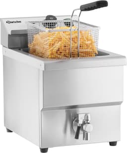 Professionele Friteuse - Friteuse Inox - Frituren voor Horeca - Hoge Kwaliteit Staal - 8 Litres - Zilver — thumbnail 3