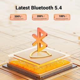 Bluetooth 6.0 ontvanger voor stereo-installatie met SBC - AAC decodering, Hi-Res decodering, bluetooth-adapter aux (3,5 mm jack naar 2 RCA-aansluitingen), AVRCP, A2DP, HFP, HSP Bluetooth-protocollen — thumbnail 4