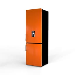 NUNKI LARGEH2O-FORA / Combi Bottom Koelkast, E klasse, 268l, Waterdispenser, Bright Orange, Gloss (FRONT only) — thumbnail 5