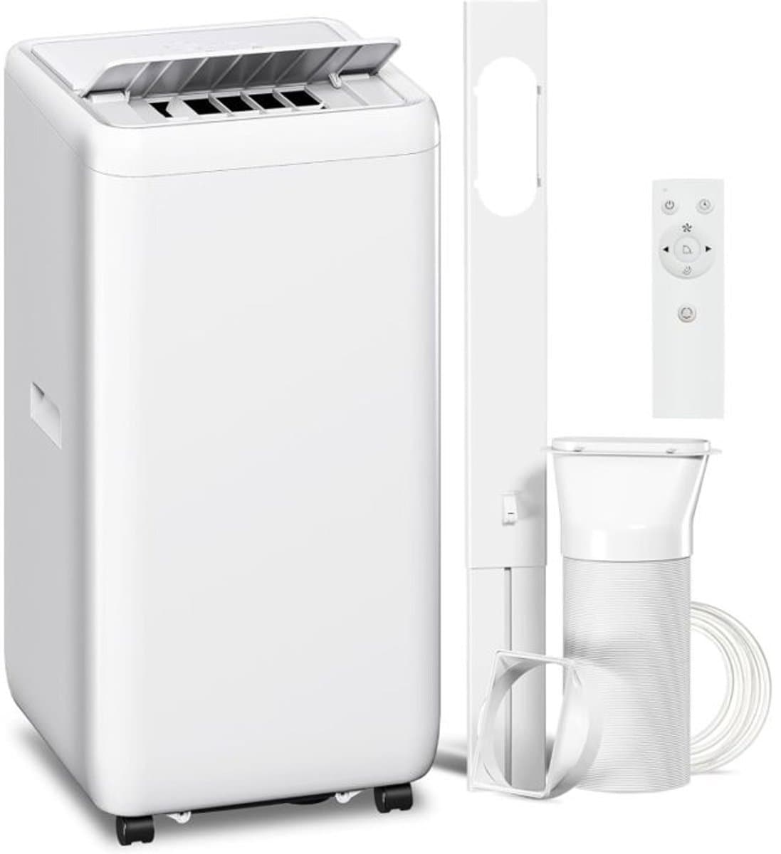 Mobiele Airco 12000 BTU (3,5 kW) met Afvoerslang - 5-in-1 Airconditioner- Koelen - Ventileren & Ontvochtigen - Timer - Afstandsbediening — afbeelding 1
