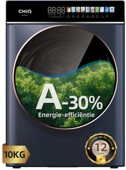 CHiQ CW106581AX - Wasmachine - 10 KG - Full Service - Space Pro - A-30% - 13.5 Inch Led-Touchscreen - 12 programma's - AI Smart - Stoomwassen & Quick Wash - 12 jaar garantie op motor — thumbnail 1