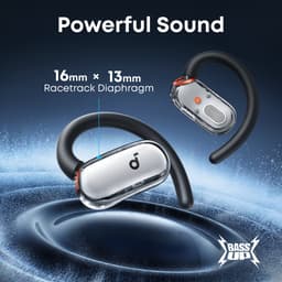 Soundcore V40i by Anker, open-ear hoofdtelefoon, kristalhelder ontwerp, 4 verstelbare standen voor een goede pasvorm in elk oor, 2x diepere bas, IP55, 21 uur afspeeltijd, duidelijke AI-gesprekken, Bluetooth 5.4, app-bediening — thumbnail 4