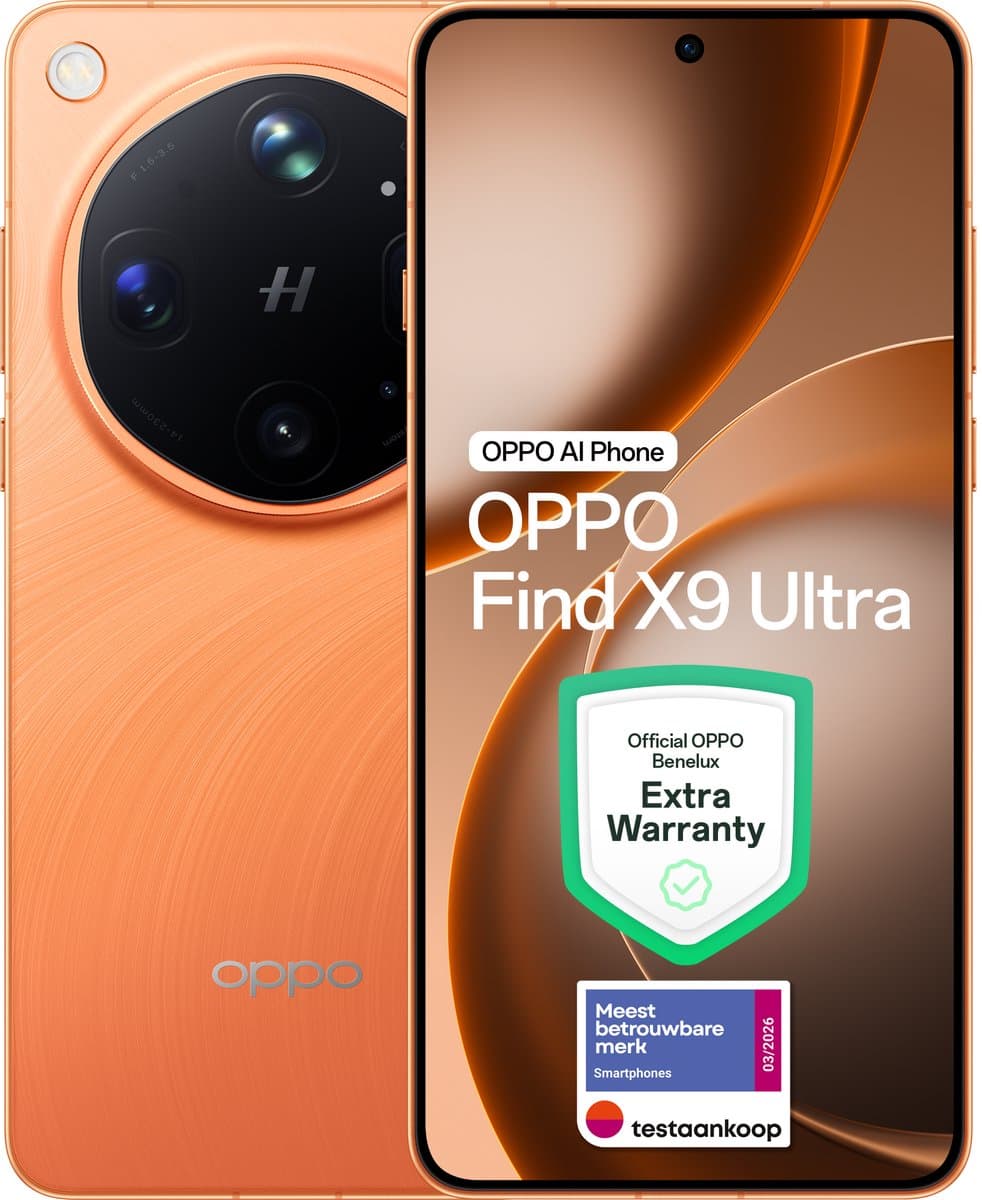 OPPO Find X9 Ultra 12+512GB Canyon Orange - Extra Garantie — afbeelding 1